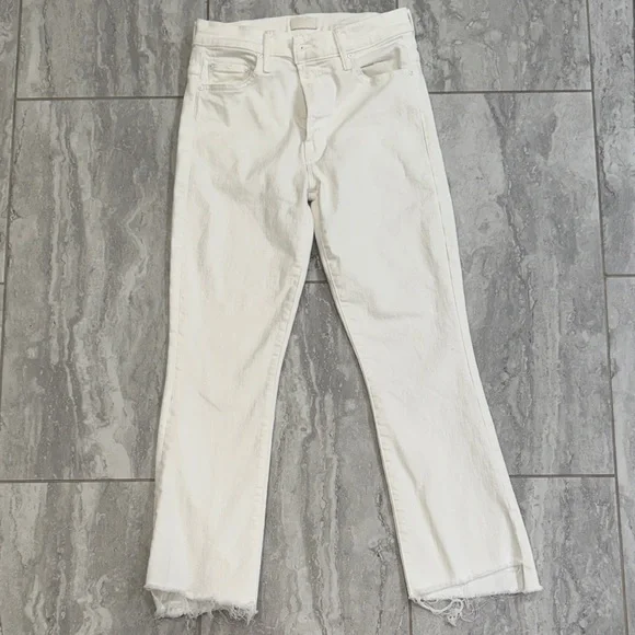 MOTHER Insider Step Crop Fray - Picture 1 of 7